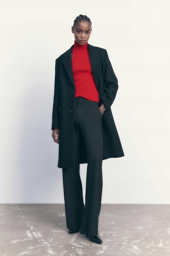 ZARA PŁASZCZ O MĘSKIM KROJU LIMITED EDITION XS Marka Zara