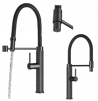 Kuchynská Batéria Gun Grey S Flexibilným Výtokom, Kohútik Do Umývadla Fano