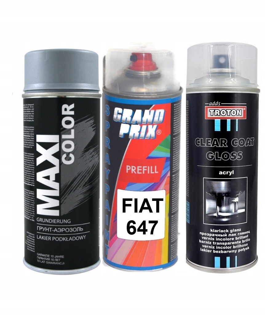 

Fiat 647 Duży Zestaw Podkład Baza Klar 1175 ML