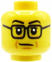 

Lego głowa główka figurki mężczyzna, okulary