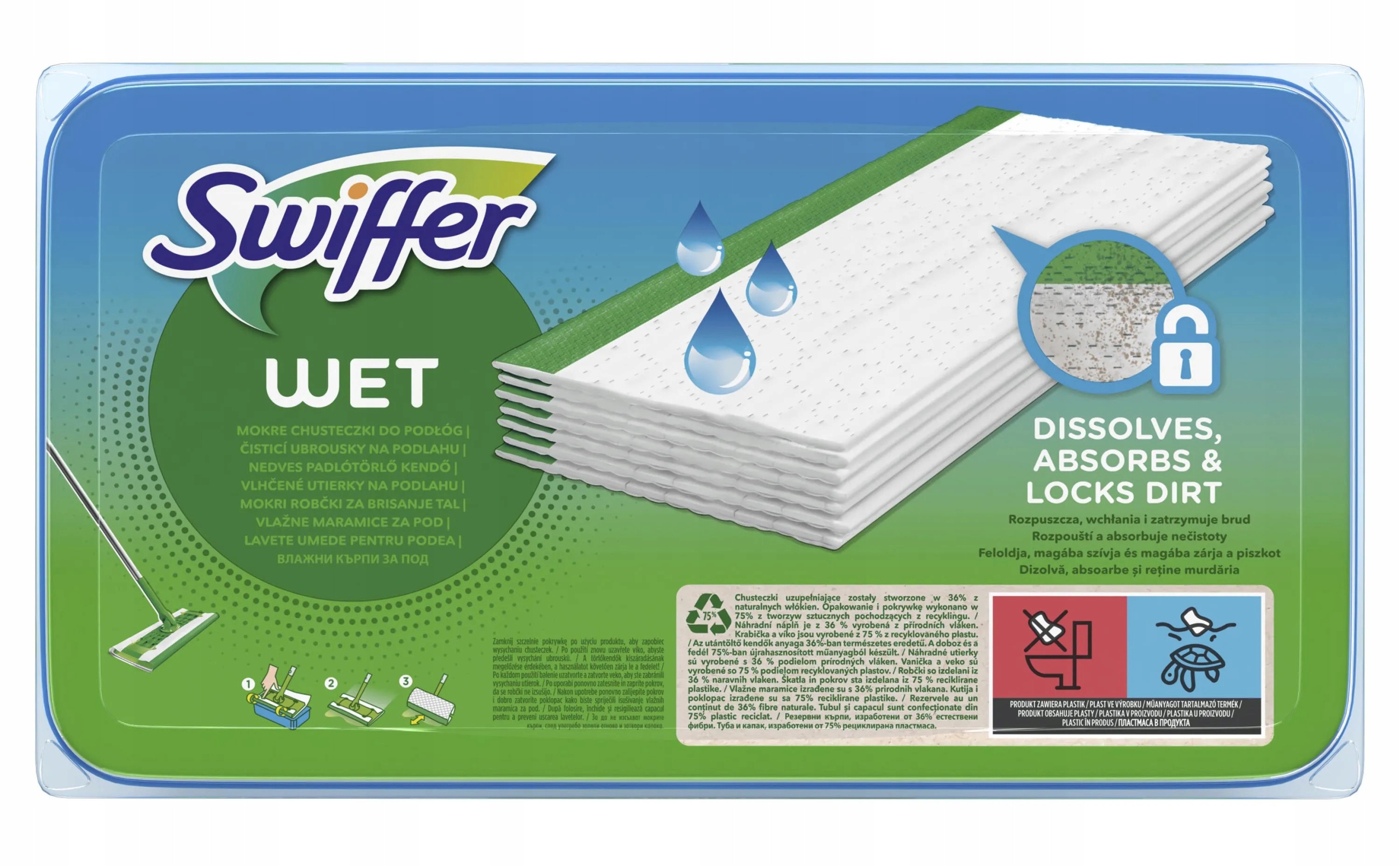 

Swiffer Sweeper Mokre Ściereczki Do Kurzu 20szt