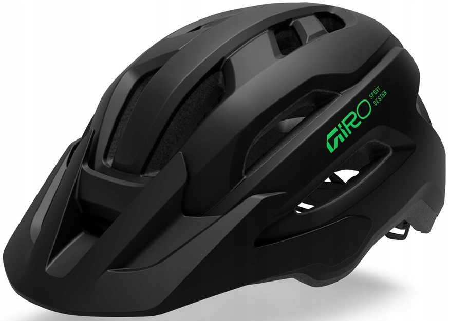 Dětská cyklistická přilba Giro Fixture II Mips matte černá/zelená 50-57 cm Mtb