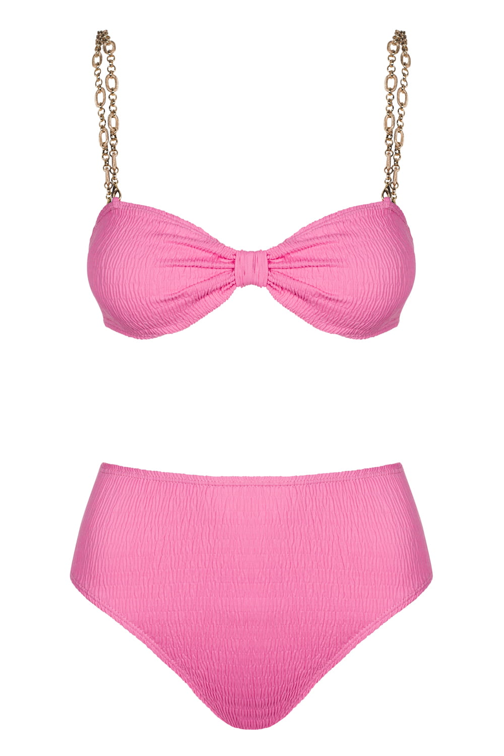 Peach&beach plavky Spodní díl bikin, vysoký pas, růžové, Xs/s%%
