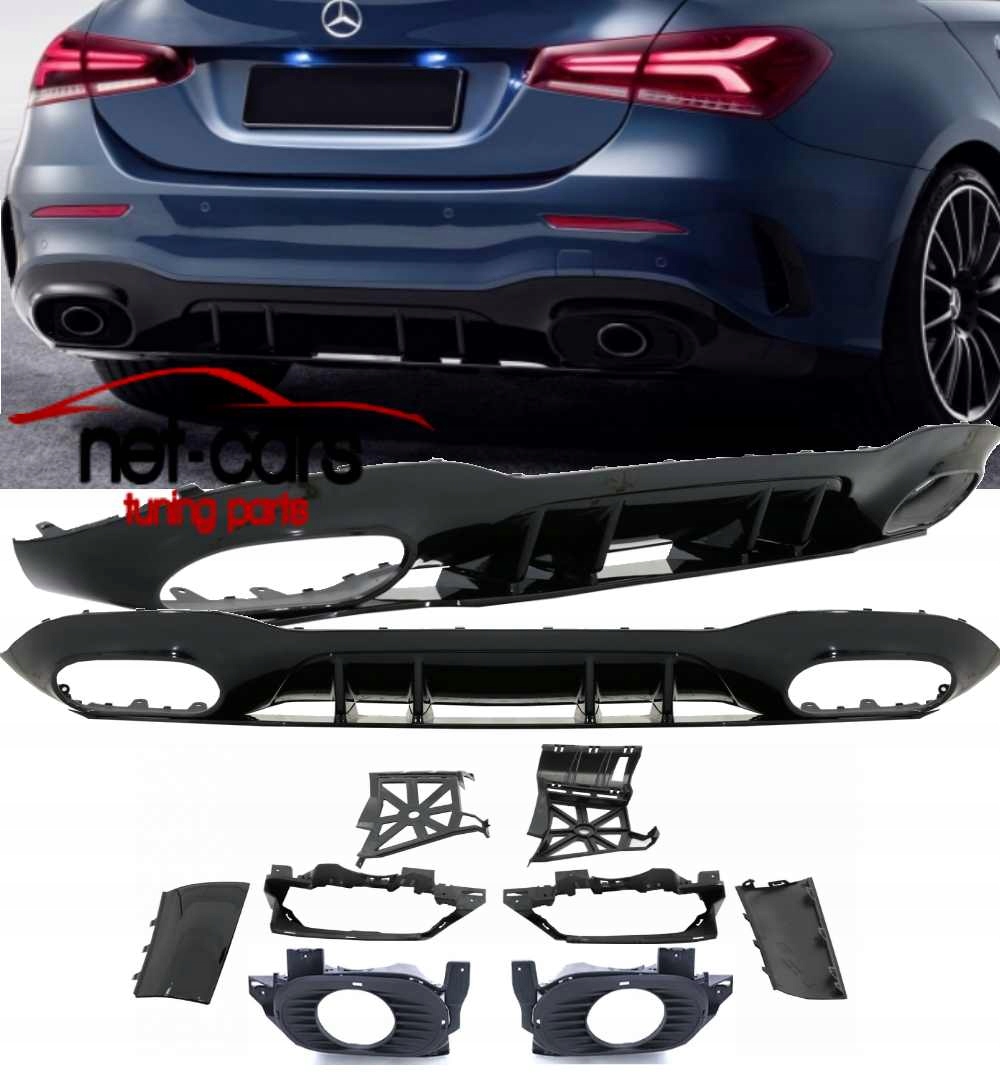 DYFUZOR SPOILER MERCEDES V177 W177 SEDAN A35 AMG