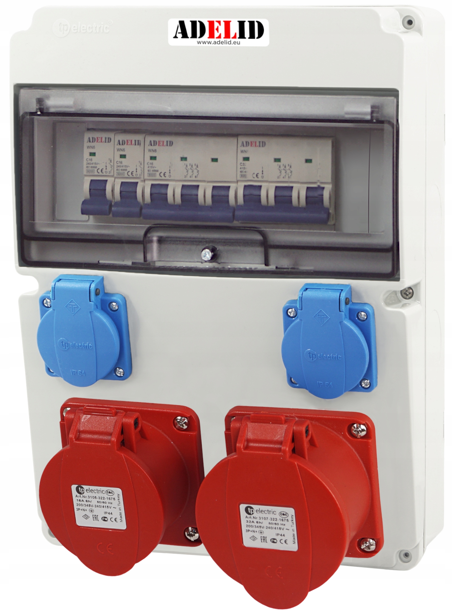 ROZDZIELNICA ROZDZIELNIA BUDOWLANA SKRZYNKA ZABEZPIECZONA 32 16 5P 230V