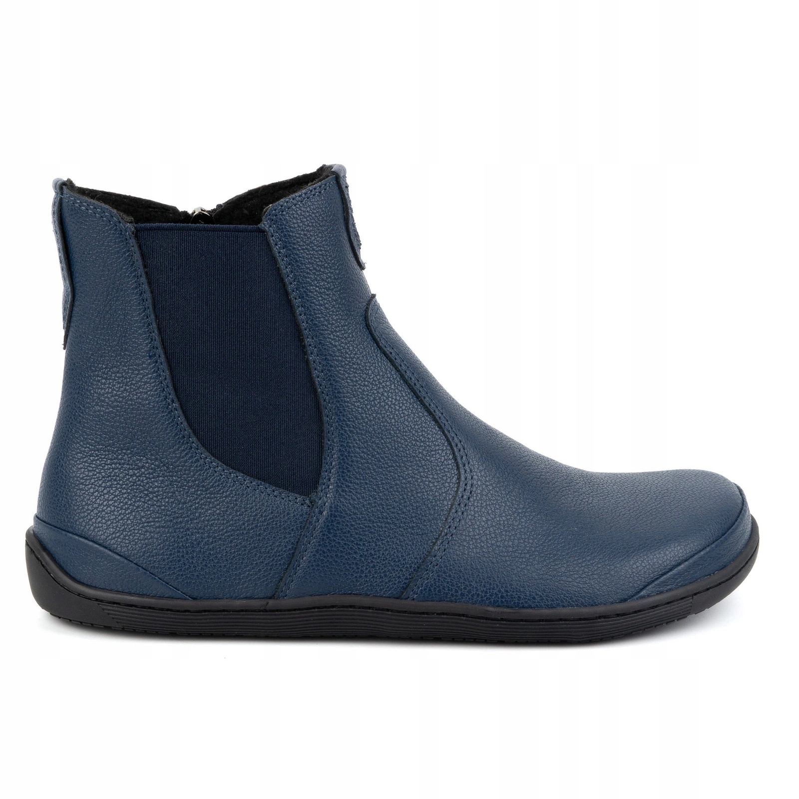 Barefoot dámské kotníkové boty zateplené širokou přední částí 1263 tmavě modré 36