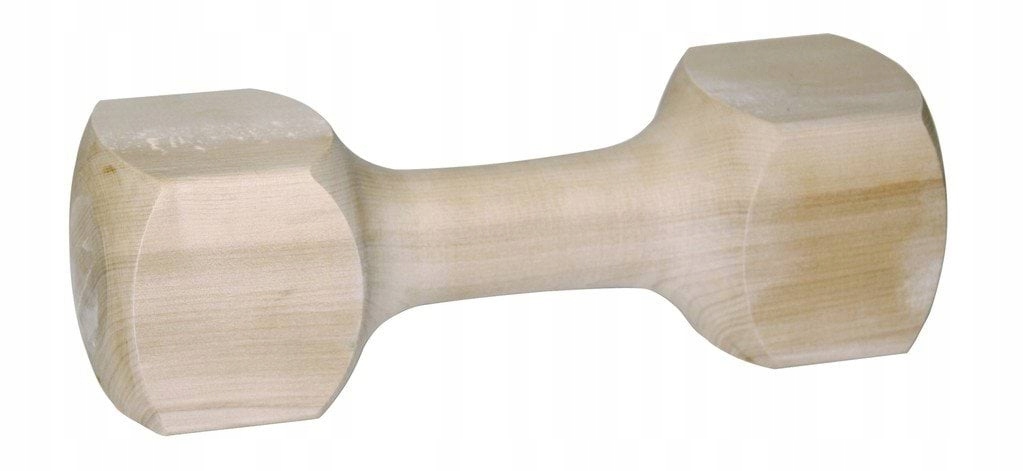 Levně Dřevěná činka, aportovací pro psa, čtvercová, 24 cm, 400 g, Kerbl