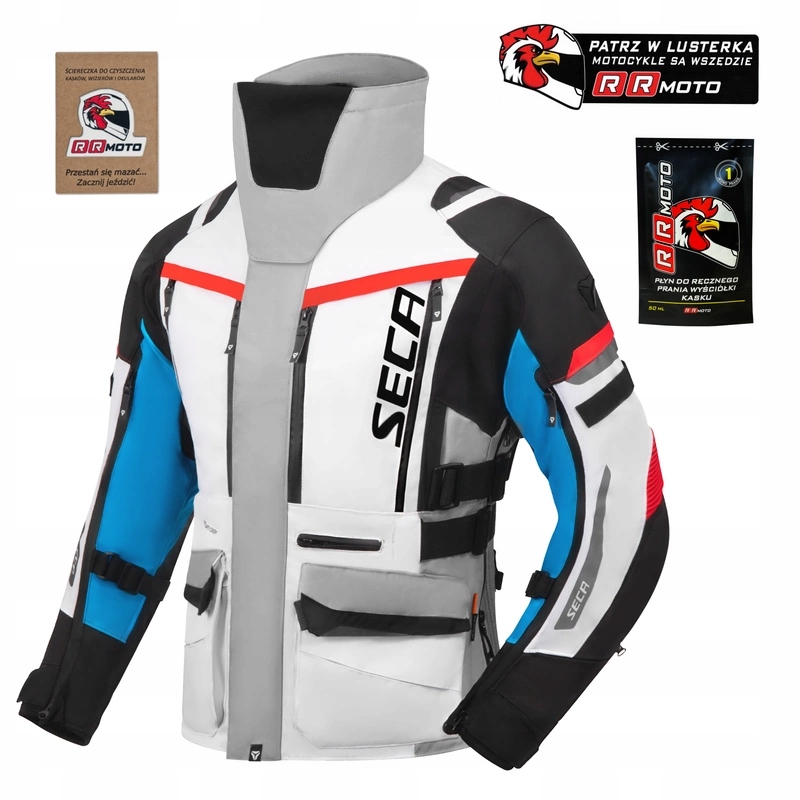 Bunda Seca Arrakis III Grey/blue/red šedá modrá červená Darčeky