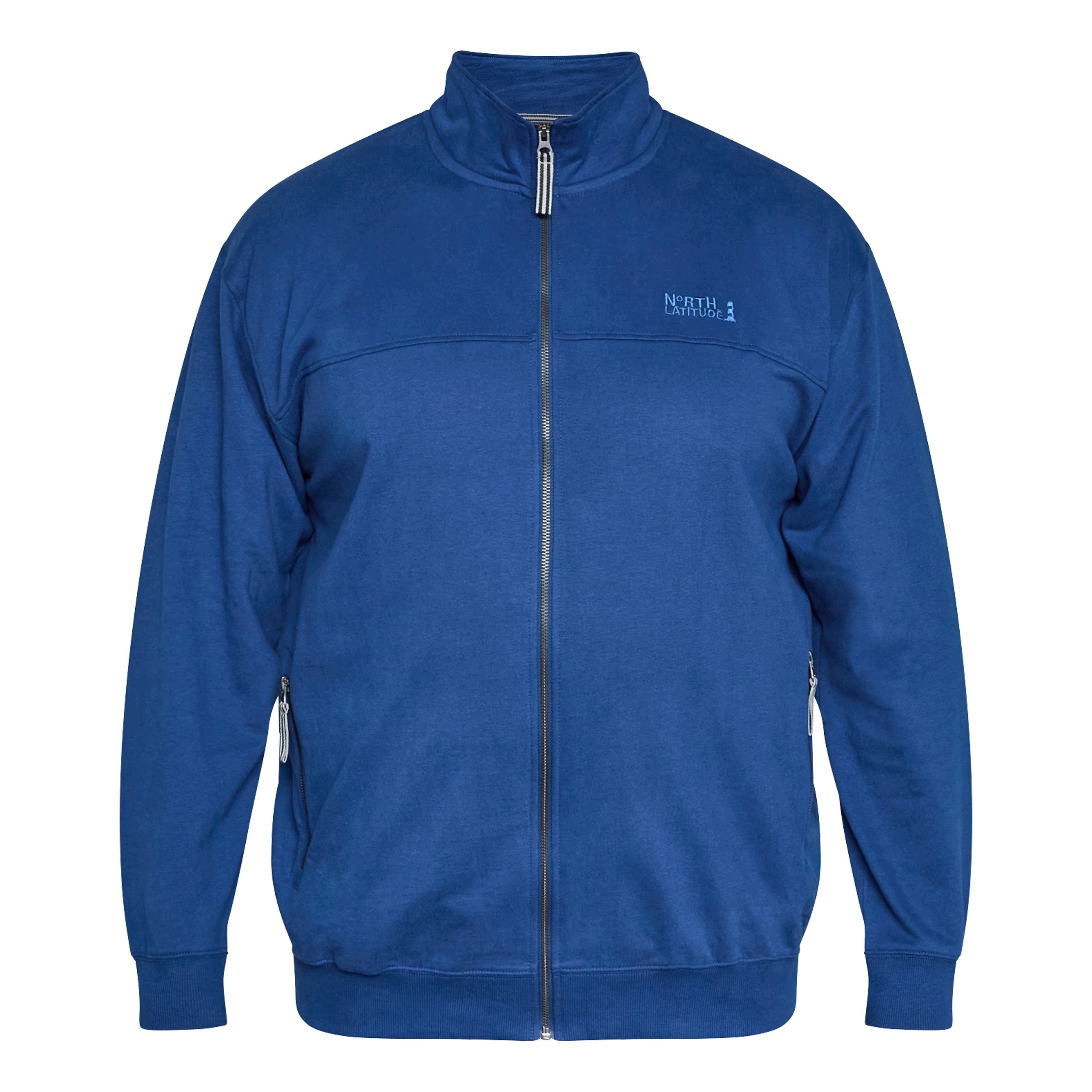 North Latitude Velké Rozměry Pánská Rozepínací Mikina Se Stojáčkem 4XL 154 cm