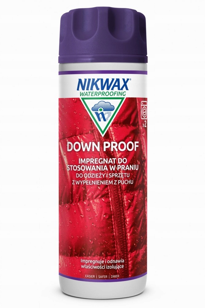 Zestaw do puchu Nikwax Down Wash Direct/Down Proof 2x300ml DŁUGA DATA Kod producenta 0191P01