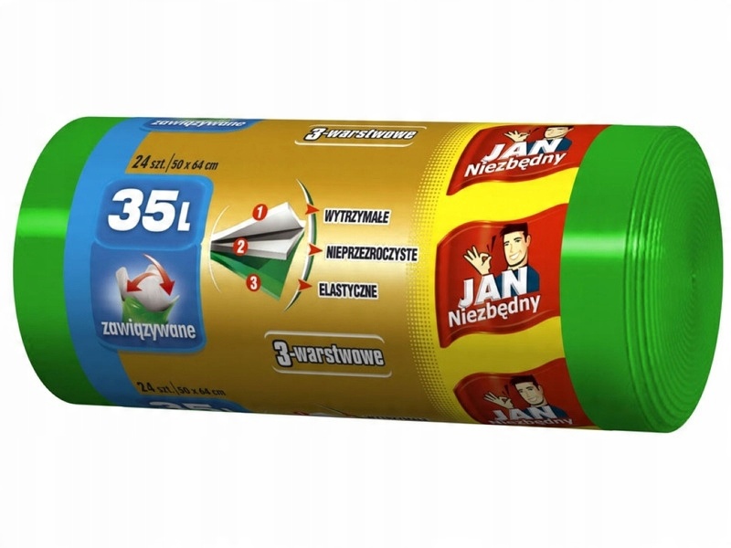 

Worki Na Śmieci Jan Niezbędny 35L (24 Sztuki)