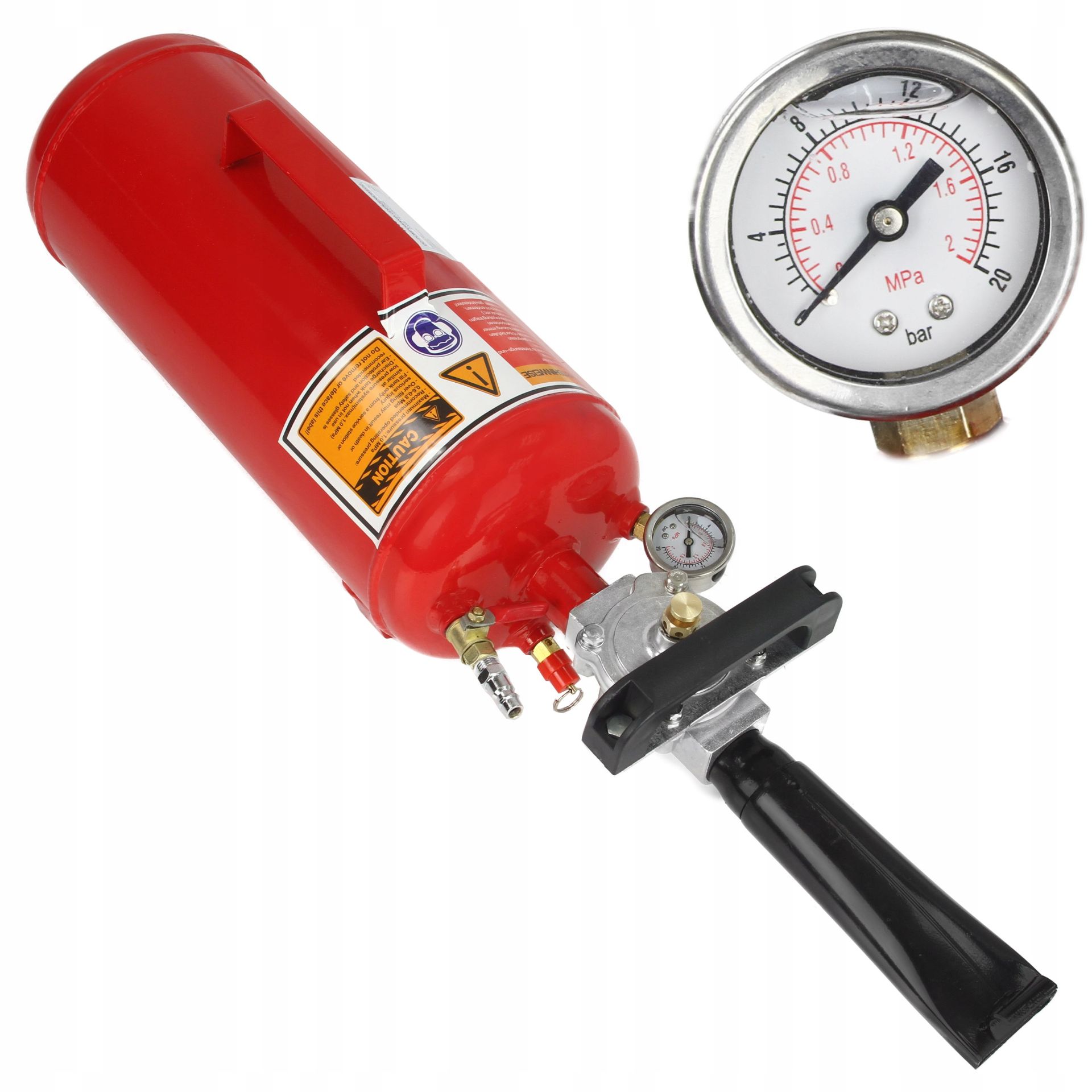 

Inflator do Pompowania Opon 9L 1/4 Manometr Zawór