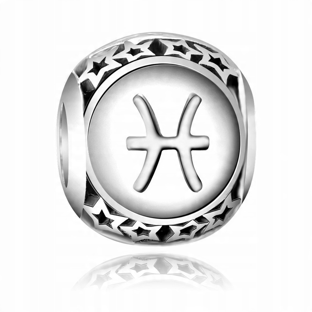 

Charms Zawieszka Koralik 925 Zodiak Ryby SR413