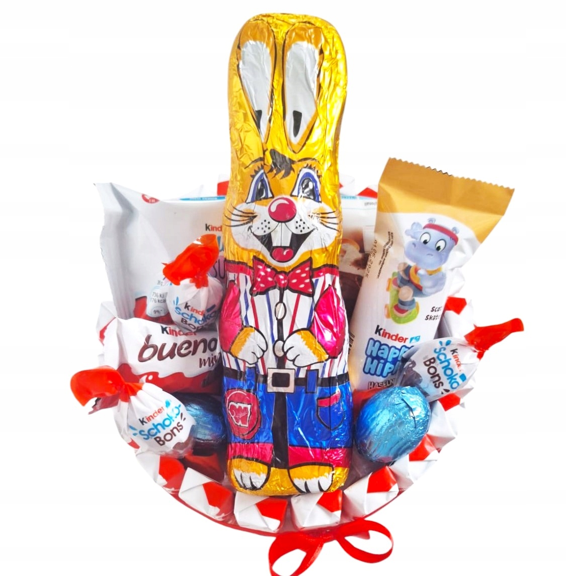 na Wielkanoc dla dzieci gotowa paczka Wielkanocna Kinder 15 cm