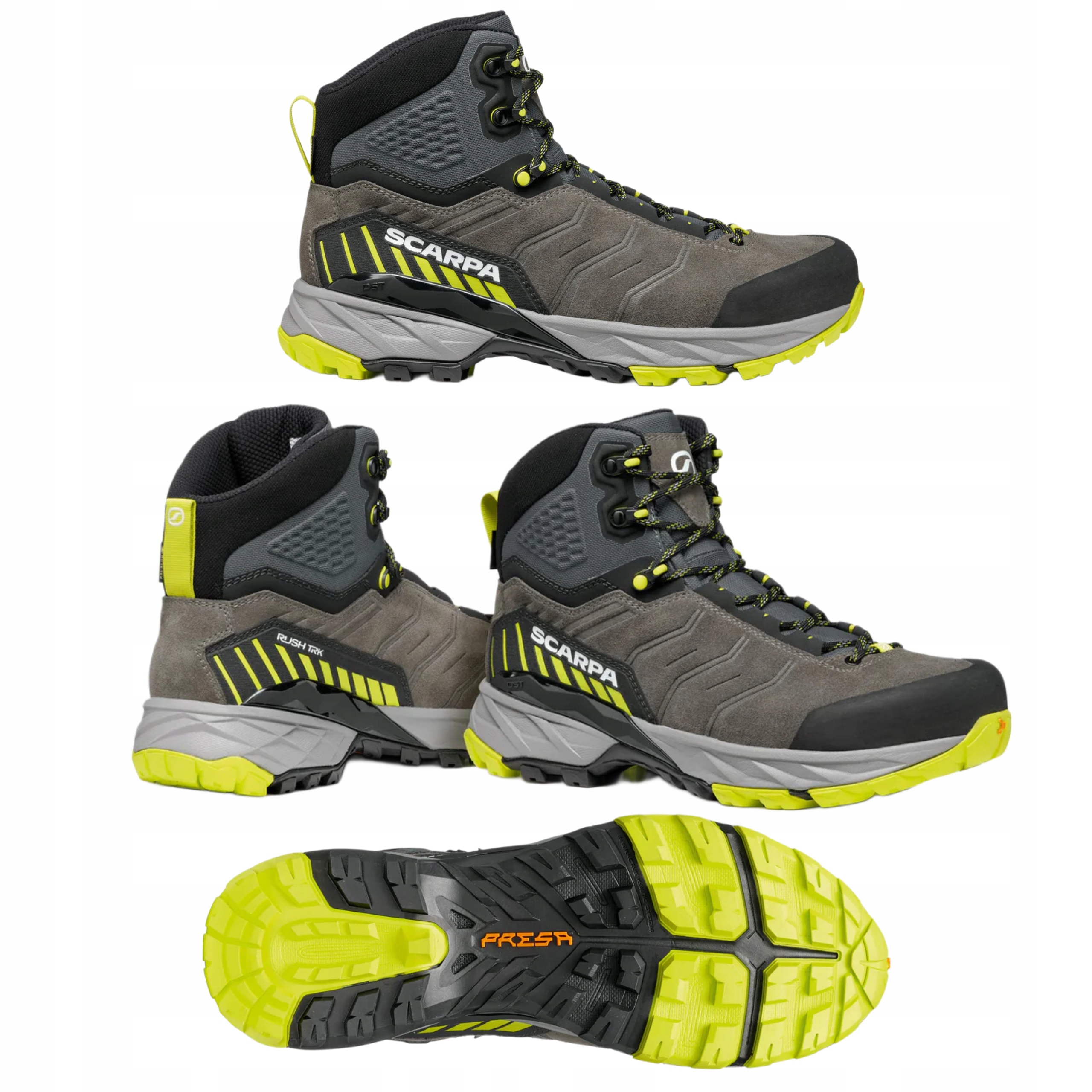 Pánské nepromokavé trekové boty Gore Tex Kožené Scarpa Rush Gtx 44