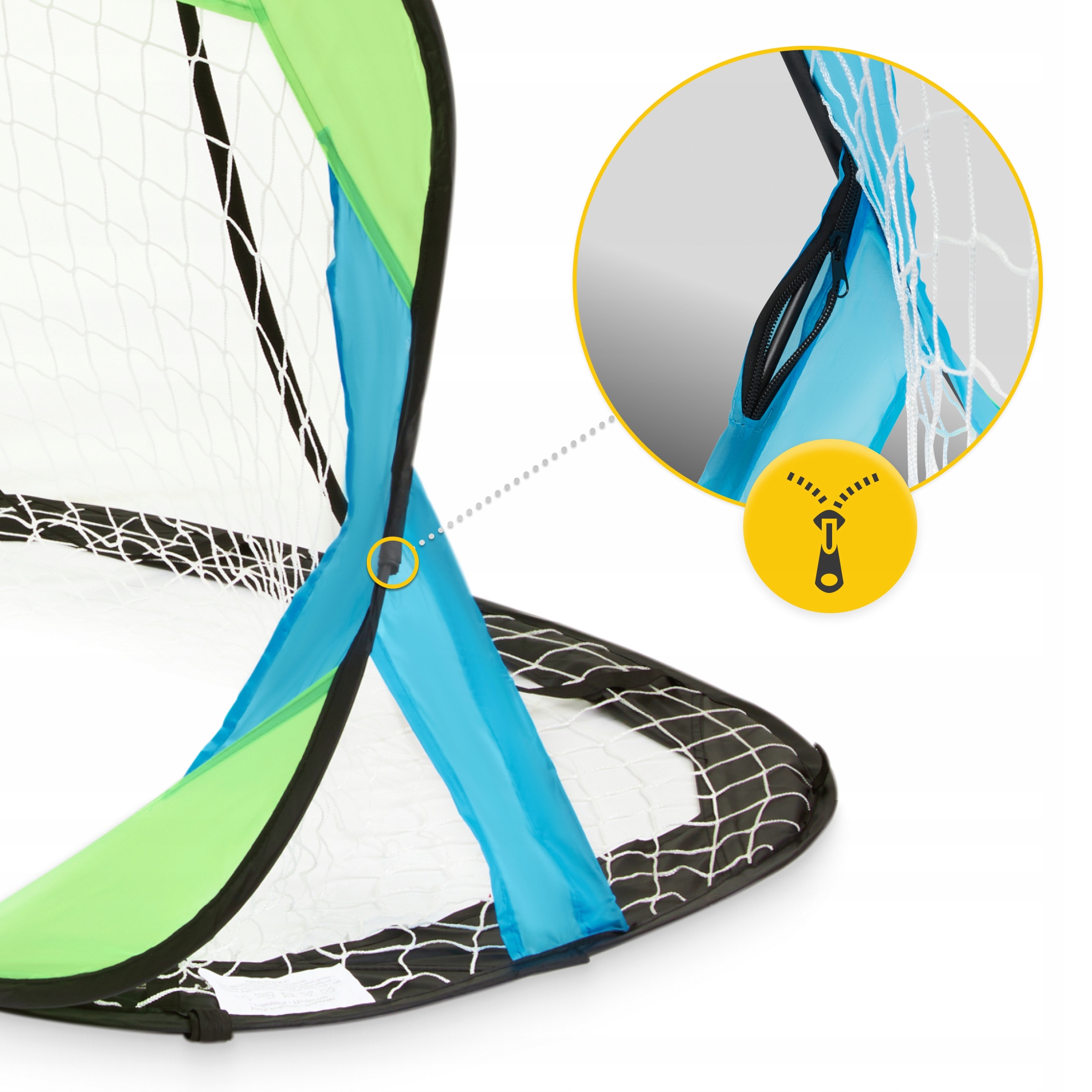 ZESTAW BRAMEK PIŁKARSKICH SAMOROZKŁADAJĄCYCH POP-UP DO PIŁKI NOŻNEJ 2 SZT. Marka 4FIZJO