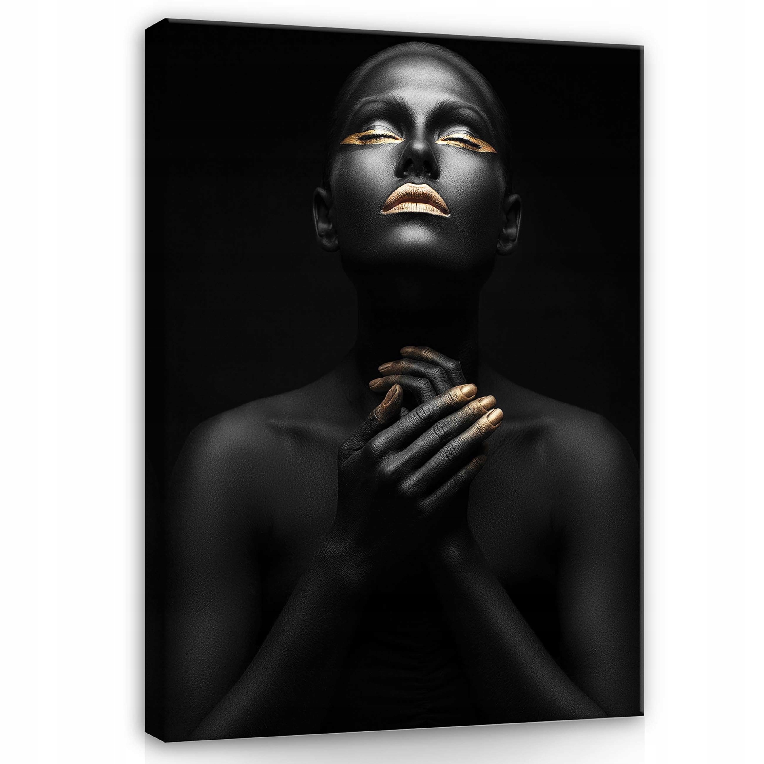 Obraz 75x100 Černé zlato portrét mystika elegance síla klid krása