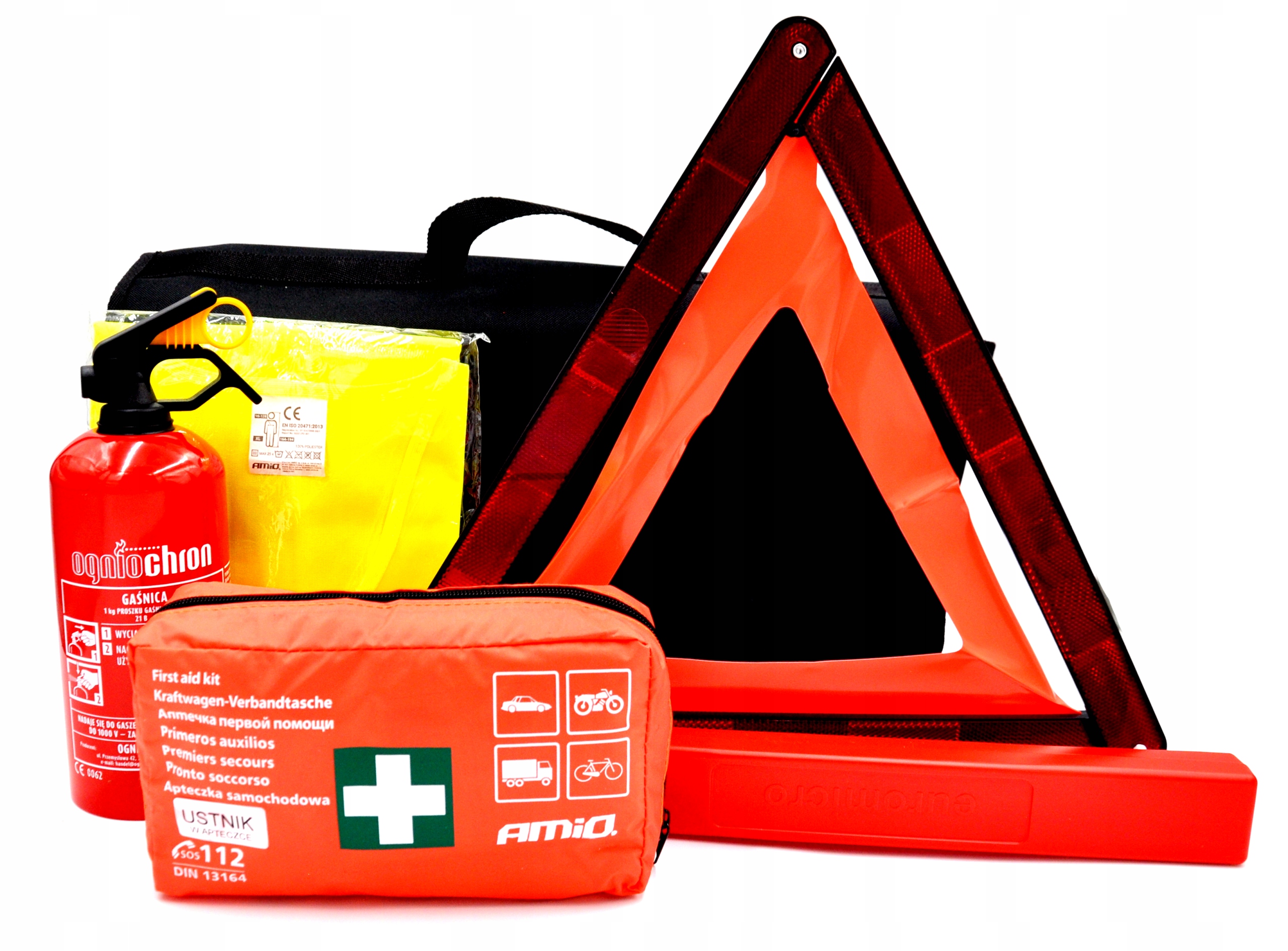 Набір для автомобіля сумка вогнегасник аптечка трикутник
