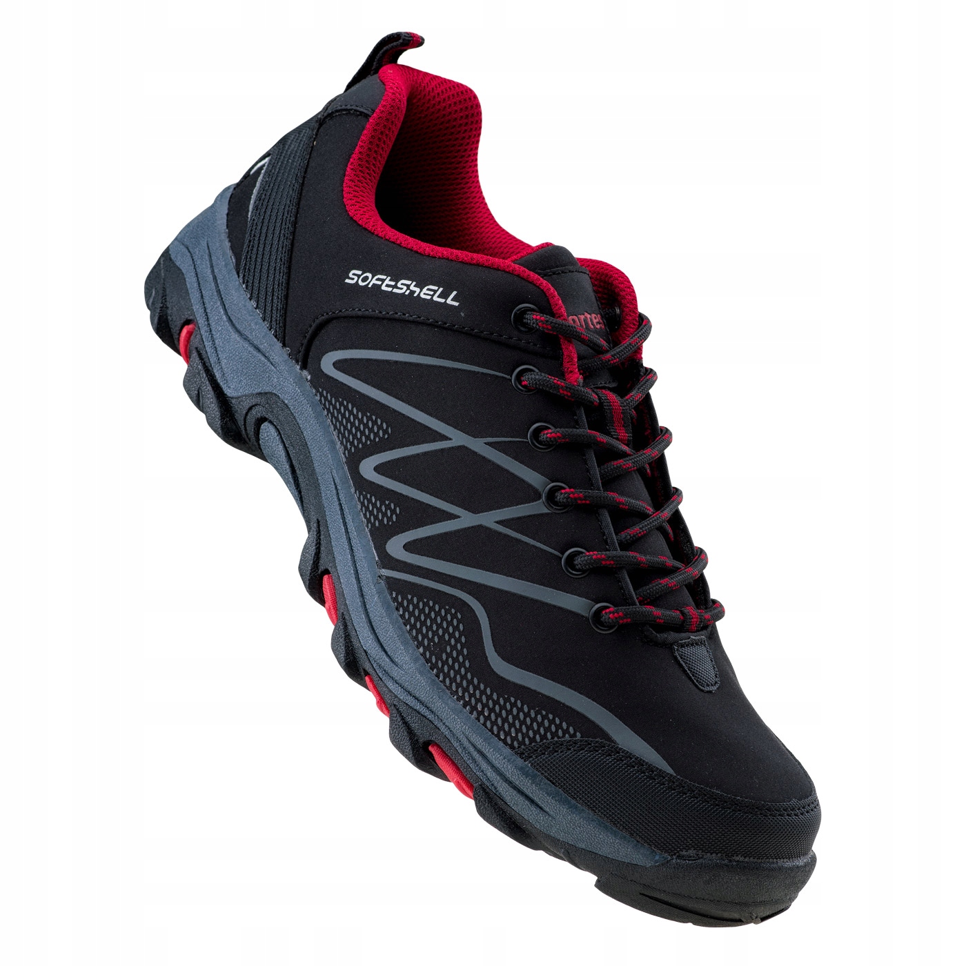 Pánské trekové softshellové boty Martes Ronn Low černé turistické 46