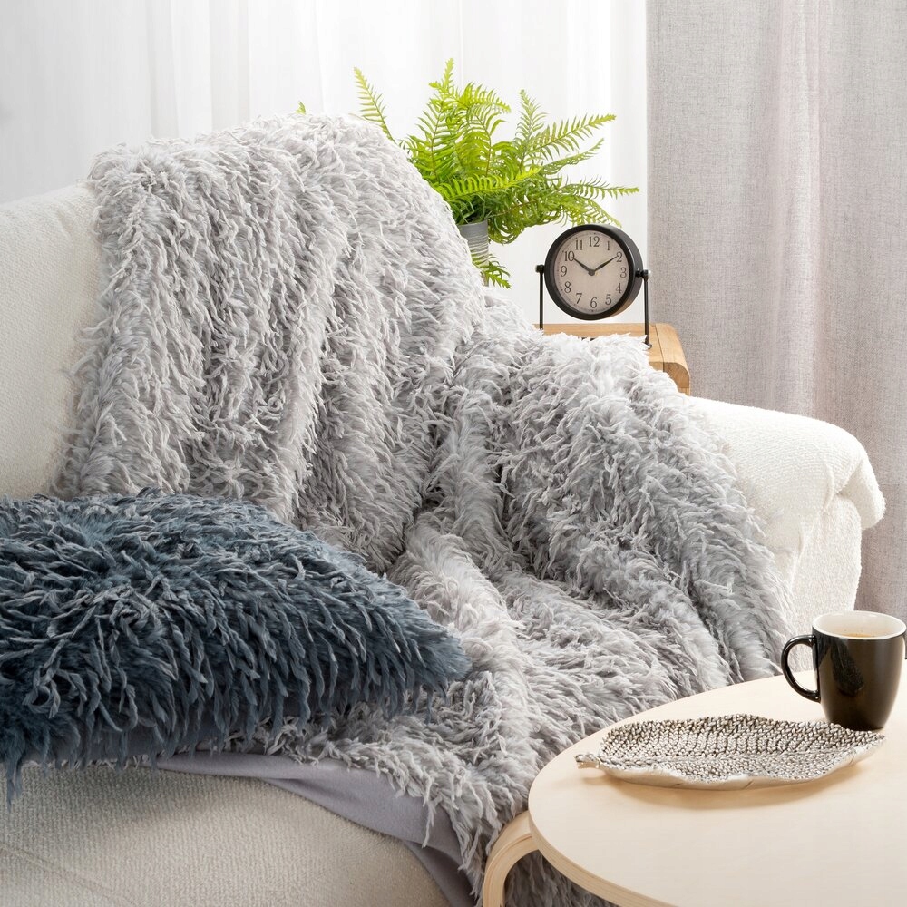 Deka Adore 130x170 Eurofirany stříbrná kožešinová