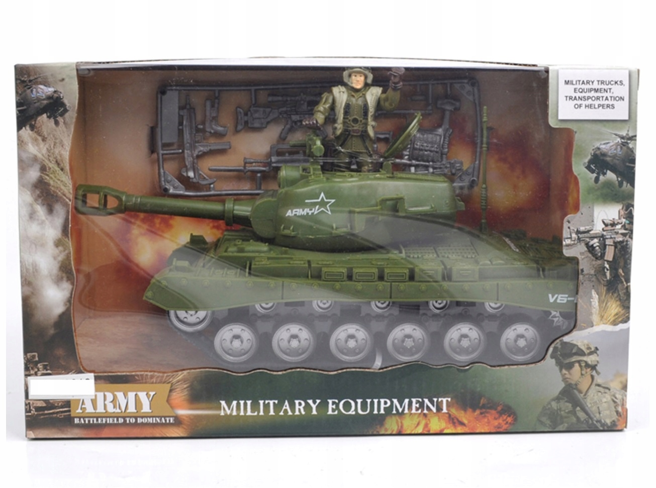 

Czołg Wojskowy Żołnierz Zestaw Karabiny Military