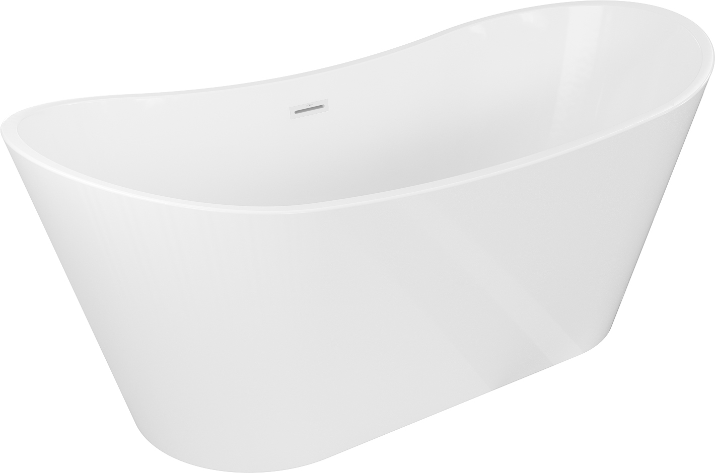 Montana Volně stojící vana Mexen 180x90 cm, bílá, akryl, přeliv bílý