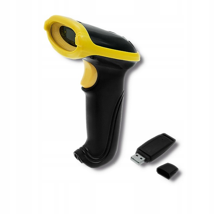 Qoltec Bezdrátový skener čárových kódů 1D Usb 2.4G černý