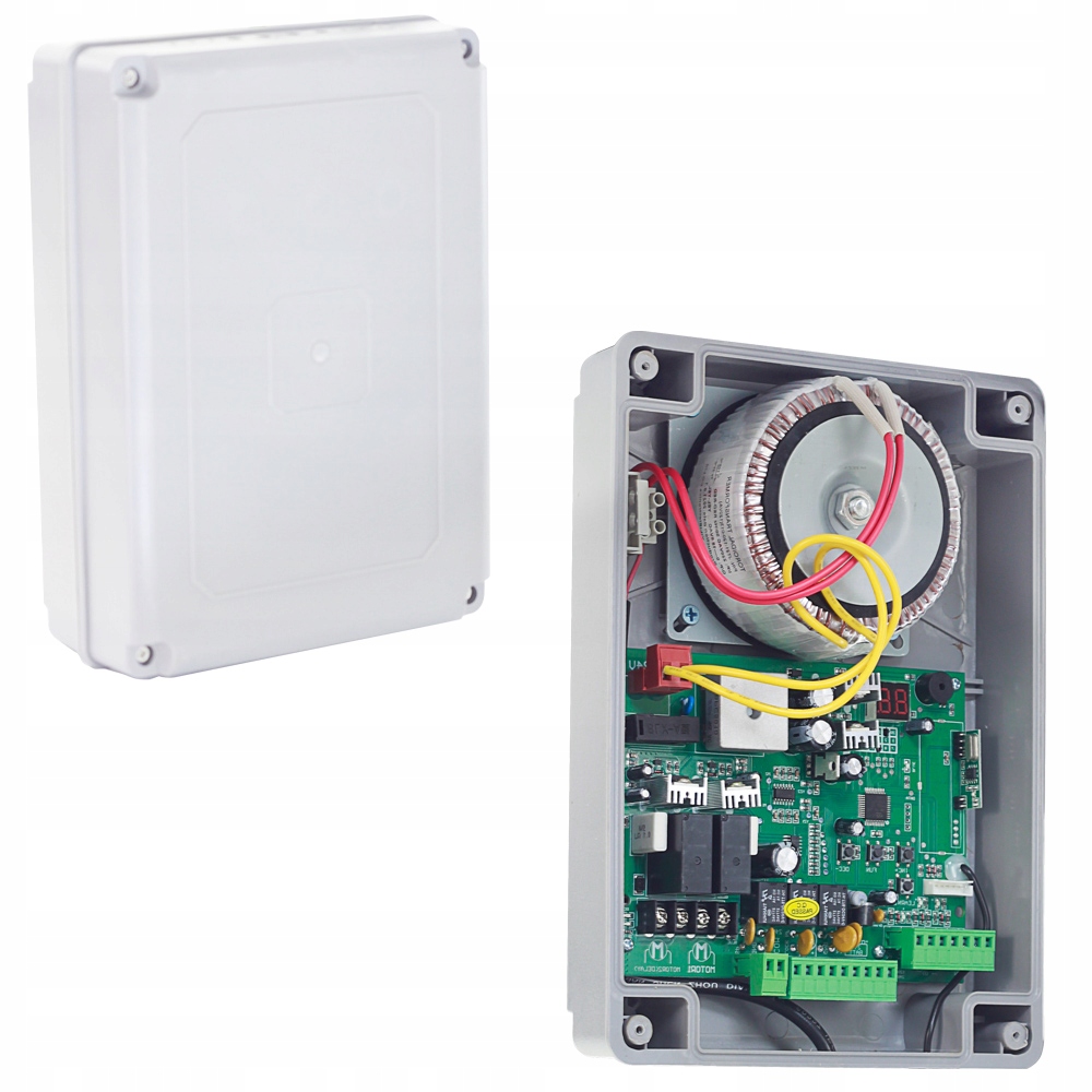 Zestaw do bramy dwuskrzydłowej FORCE SW200 2x2m 400 kg lampa do skrzydłowej Maksymalna waga skrzydła 150 kg