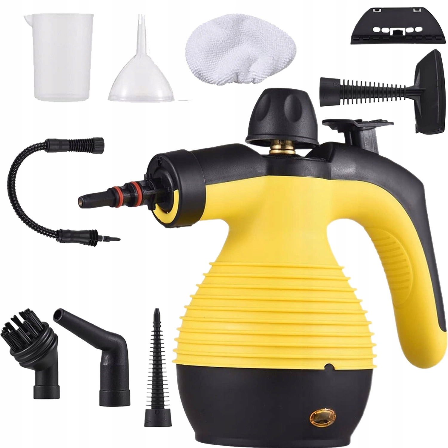 Myjka Parowa Ręczna 1050W Parownica Do Okapów Z Blokadą 9 Akcesoriów