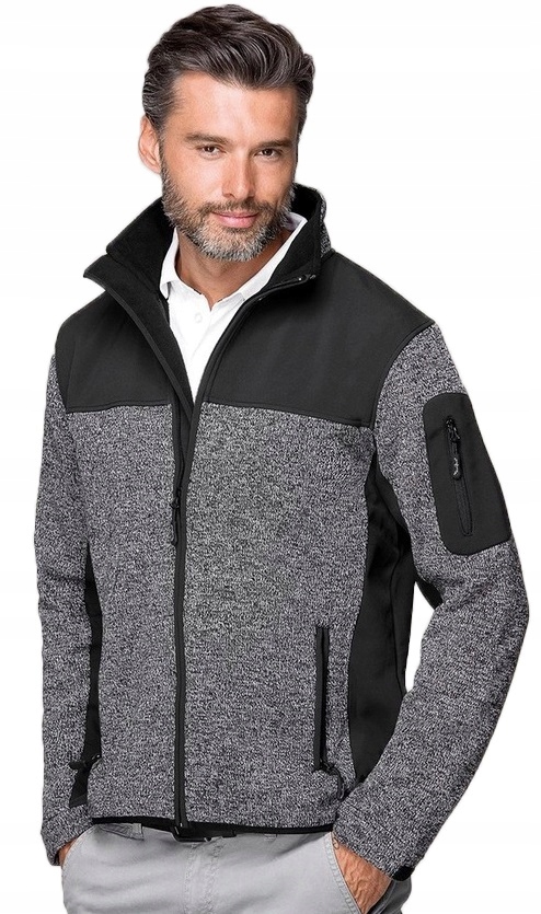 

Softshell kurtka męska, 2 kolory, szary, r.XL
