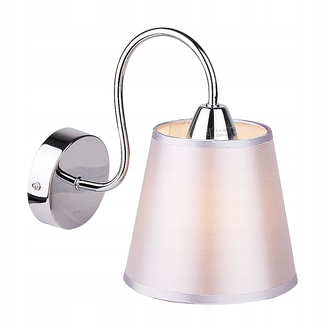 Elegantní chromové nástěnné svítidlo 40W E14 Luk Candellux
