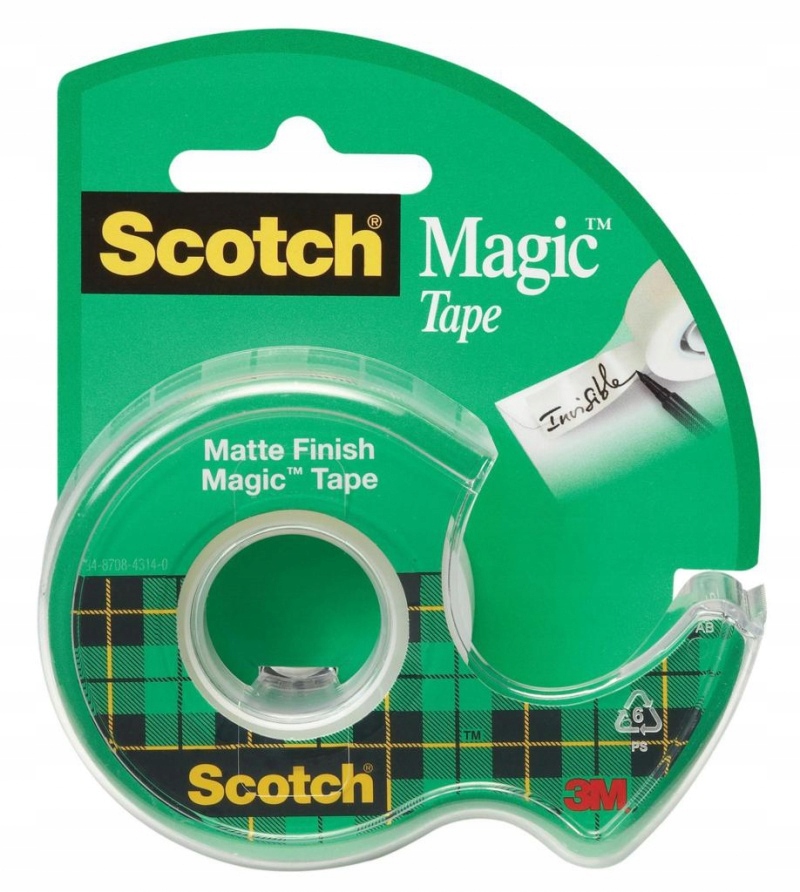 

Taśma biurowa Scotch matowa 19mm 7,5m klejąca