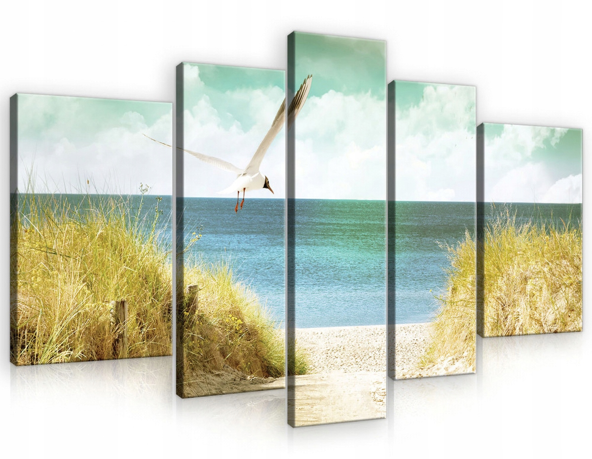 Obraz Na Plátně Canvas 170x100 Pláž Moře Mewa