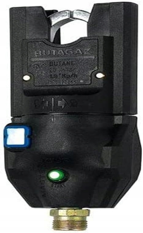 Regulátor butanového plynu Masterclip G57 21,7 mm černý