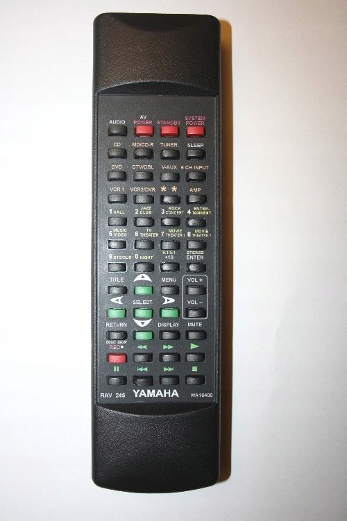 PILOT YAMAHA RAV245 RX-V357 RX-V540 ZAMIENNIK Kolor czarny