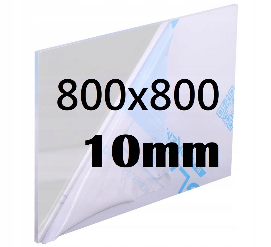 Plexi Plexi Plexi Plexa na míru 80 cm x 80 cm x 10 mm
