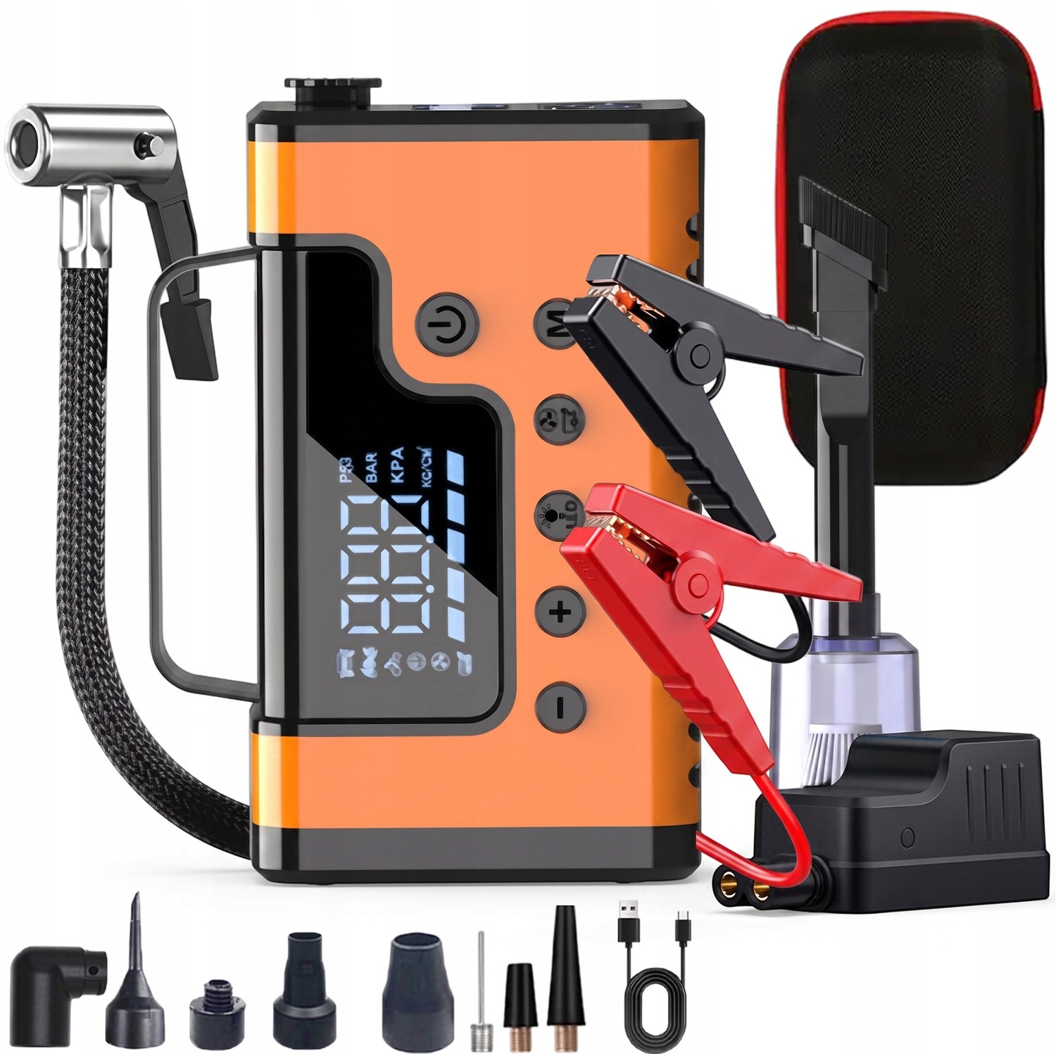 Spúšťacie Zariadenie Powerbank Jump Starter 37000MAH Booster Svorky Led