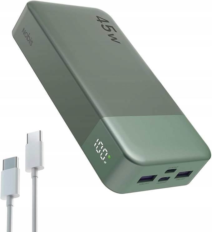 Powerbanka 20000 mAh 45W Fast Charge Usb-c Pd Qc Notebook Telefon Nobis