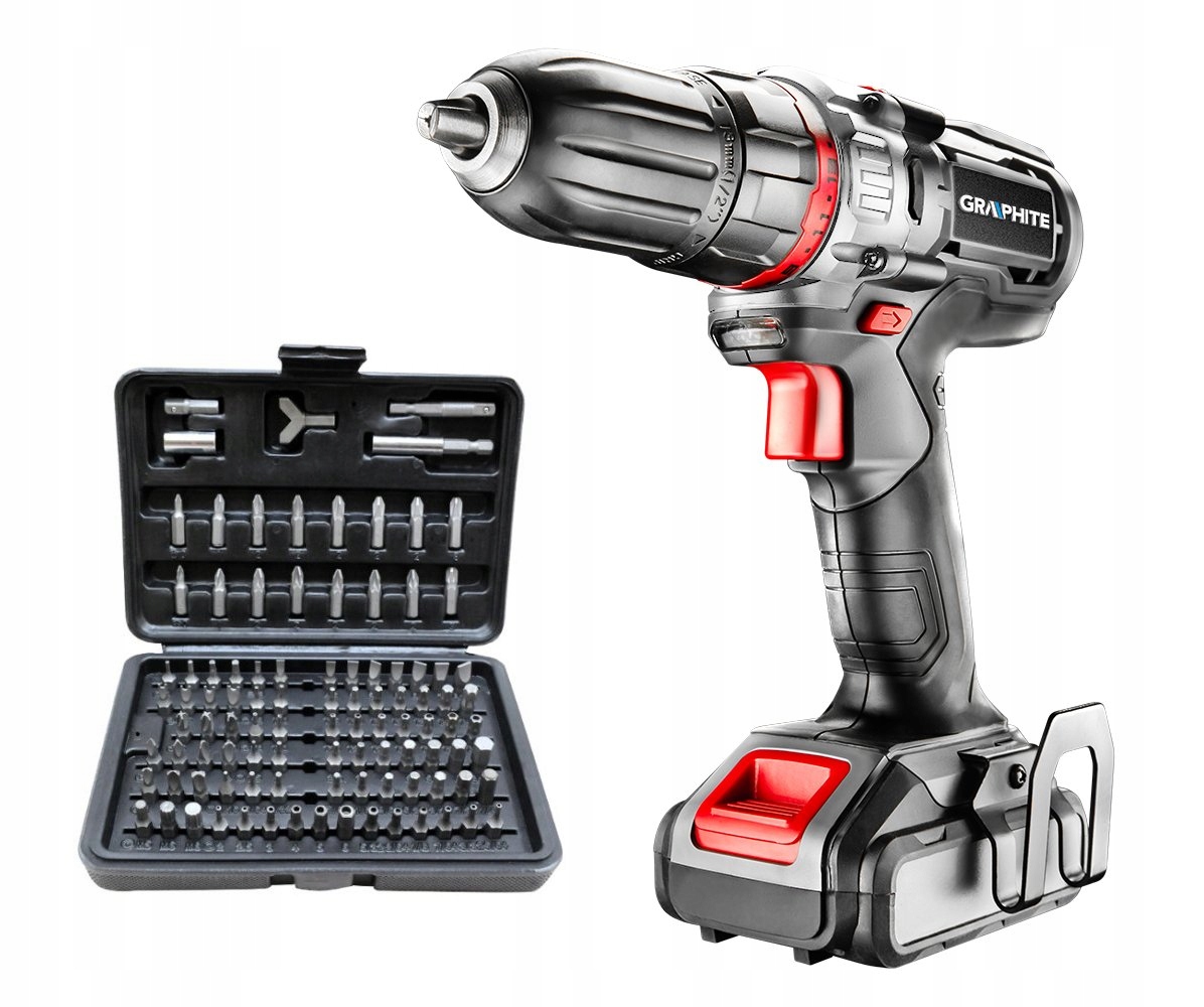 

Wkrętarka Graphite 58G221 18V 2Ah 42 Nm +bity 100e