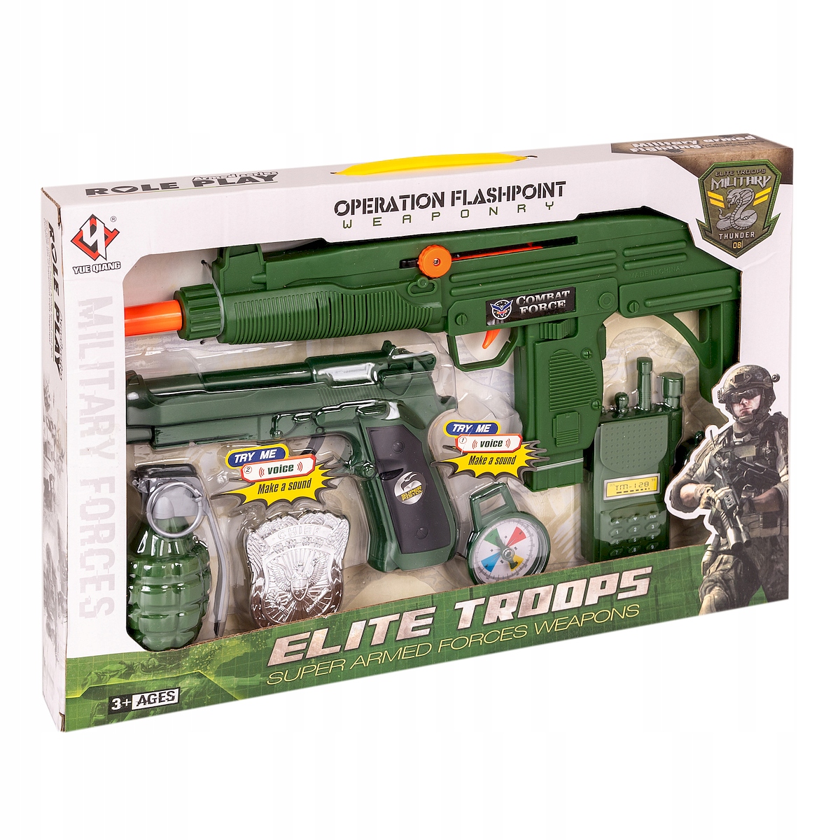 

Zestaw Wojskowy Karabin Pistolet Broń Żołnierz