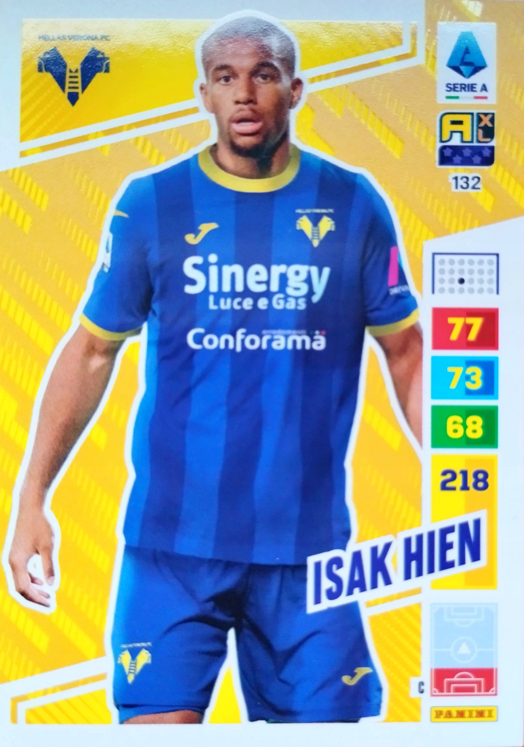 Panini Calciatori Liga Włoska 2023 2024 132 Isak Hien Hellas Verona