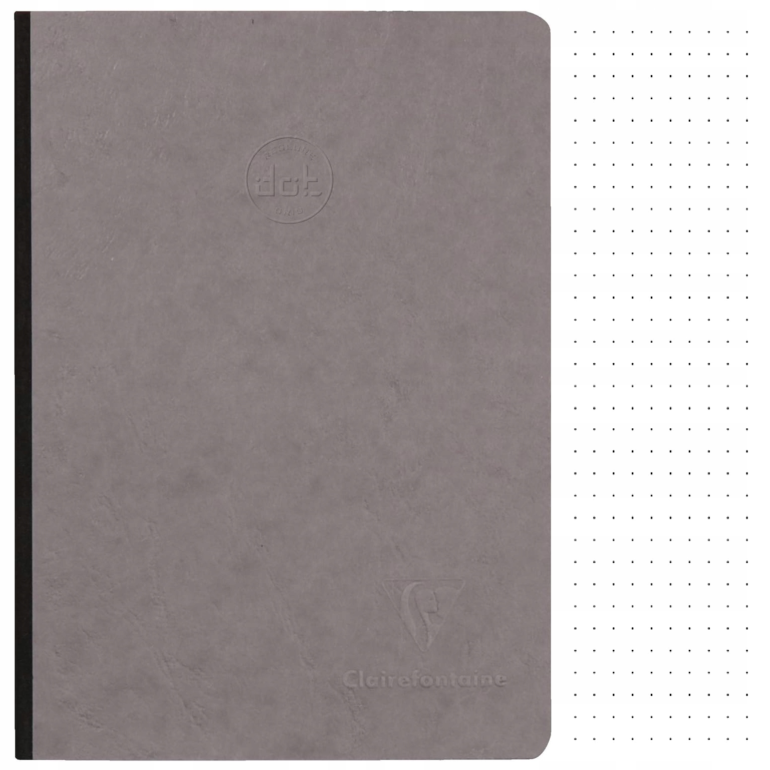 Notatnik W Kropki A5 notes bullet journal Clairefontaine Age Bag Szary