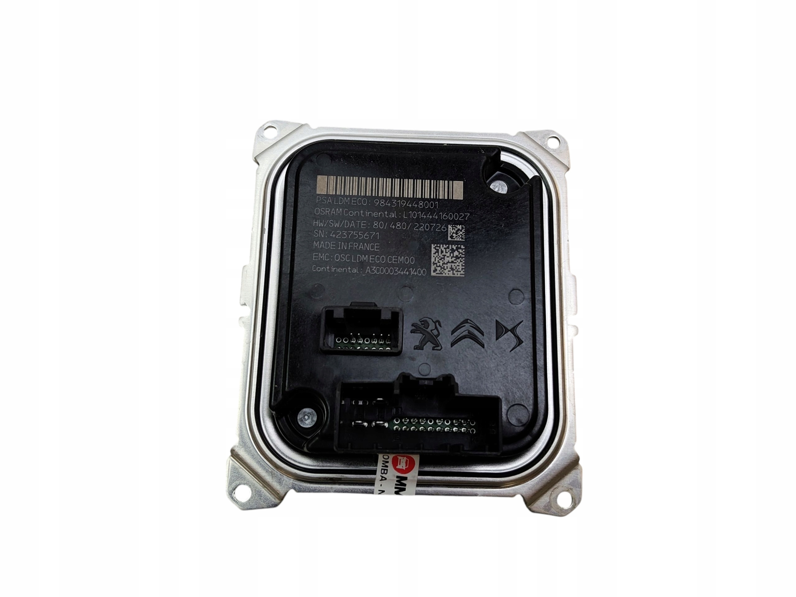 control unit module LED CITROEN C5 X PEUGEOT 308 III ASTRA L 984319448001