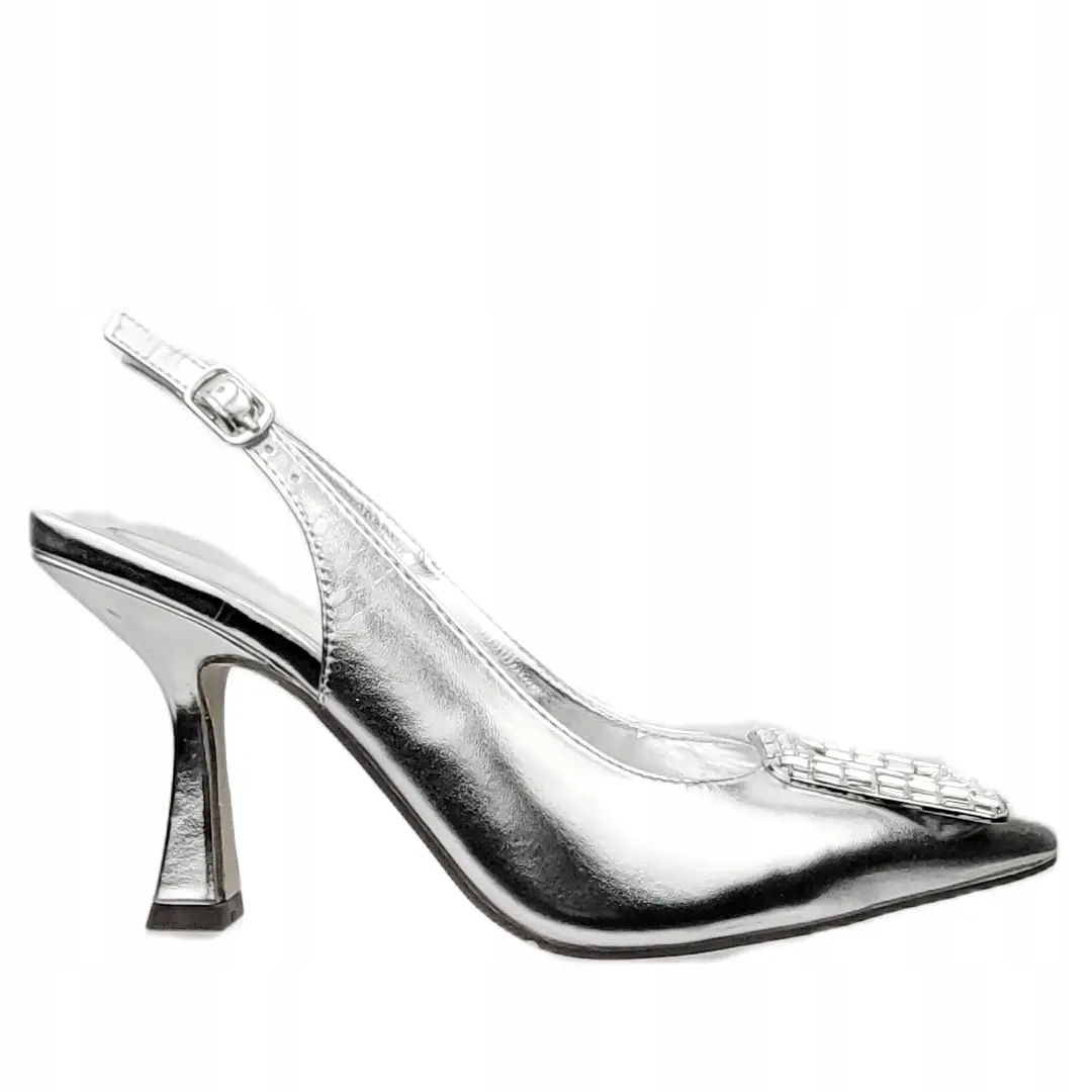 Dámské lodičky Menbur 24509 0009 plata/silver 37, Stříbro