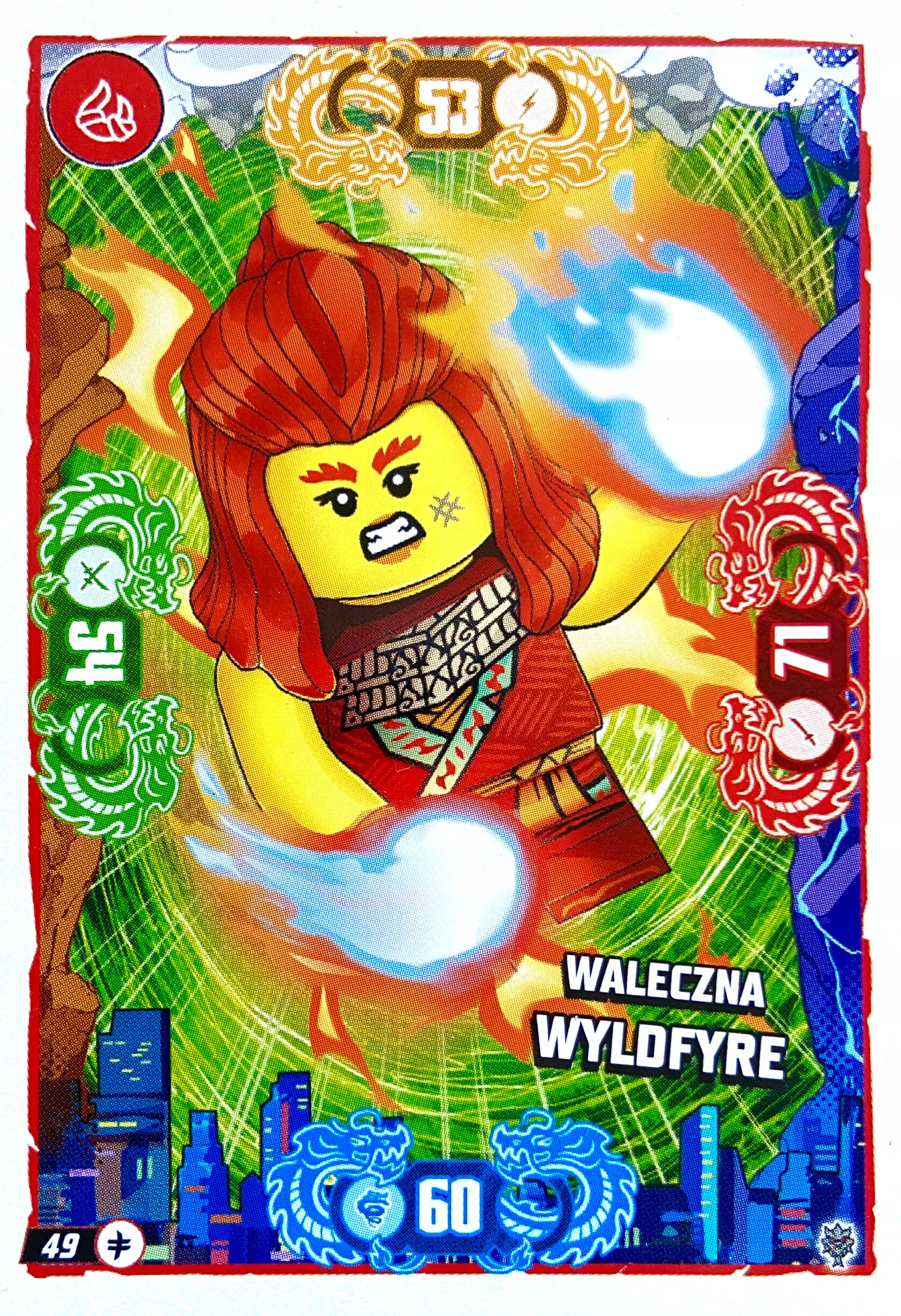 Lego Ninjago 2026 seria 11 karta wyjątkowa 49 Waleczna Wyldfyre