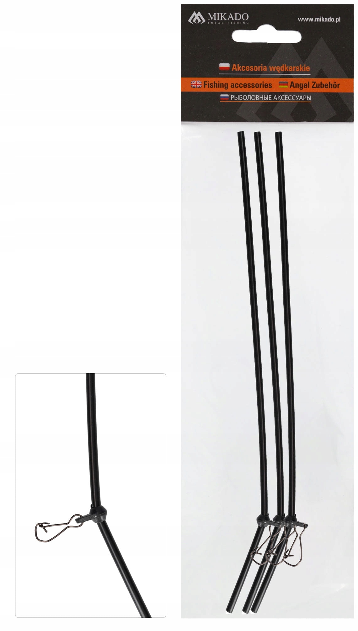 Mikado Rurka Feederowa Anstysplątaniowa z Agrafką 25cm (3 szt.)