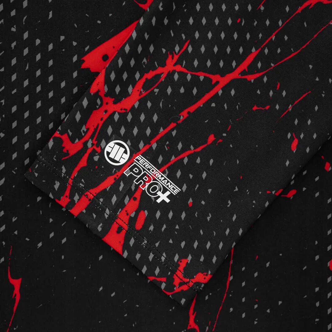 Rashguard z długim rękawem męski Pit Bull Blood Dog II Czarny r. L Rękaw długi rękaw