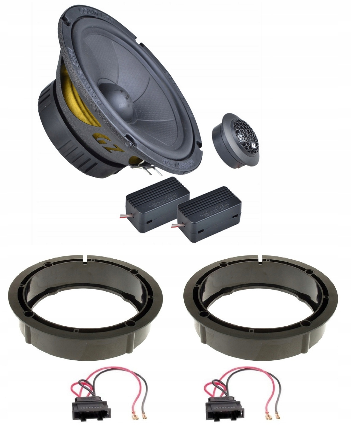 165 mm reproduktory Vw Golf 4 IV 5 Polo Passat B3 Bora T5 Ground Zero Gzic 165.2