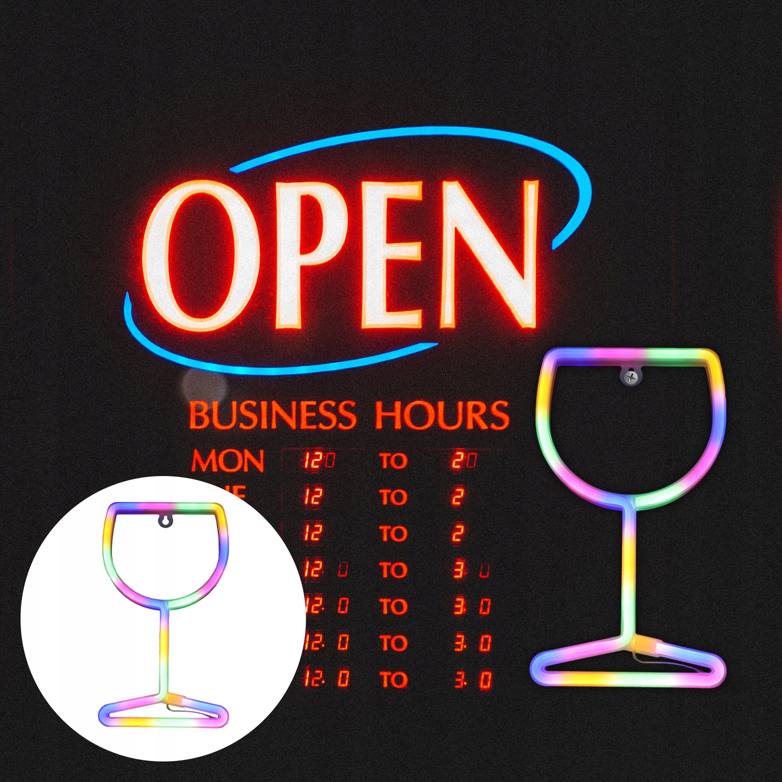 MODNE EMBLEMATY ŚWIETLNE EMBLEMATY DEKOROWE IMPREZY Wzór inny