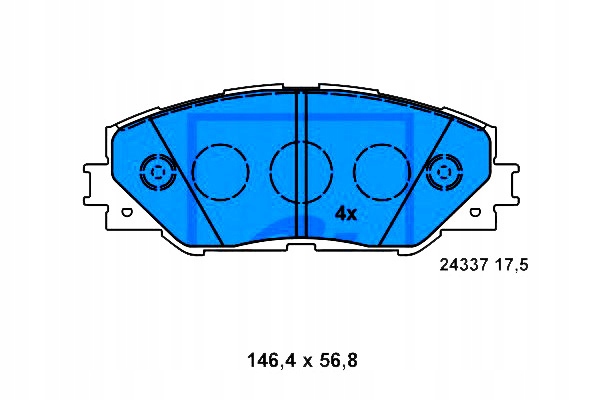 Ate Brzdové Destičky Toyota Přední Auris Rav 4 1,8-